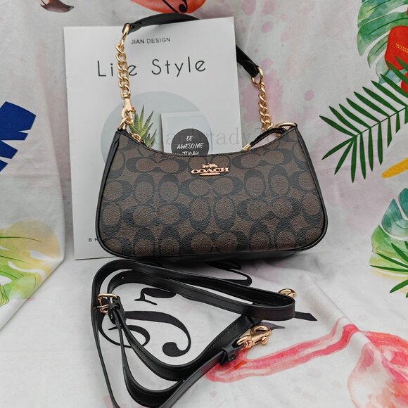 Coach Handbags - Coach Teri shoulder bag black